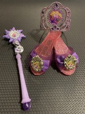 Dress Up Princess Tiara, Wand,Shoes Repunzel Tangled Disney Play Pretend