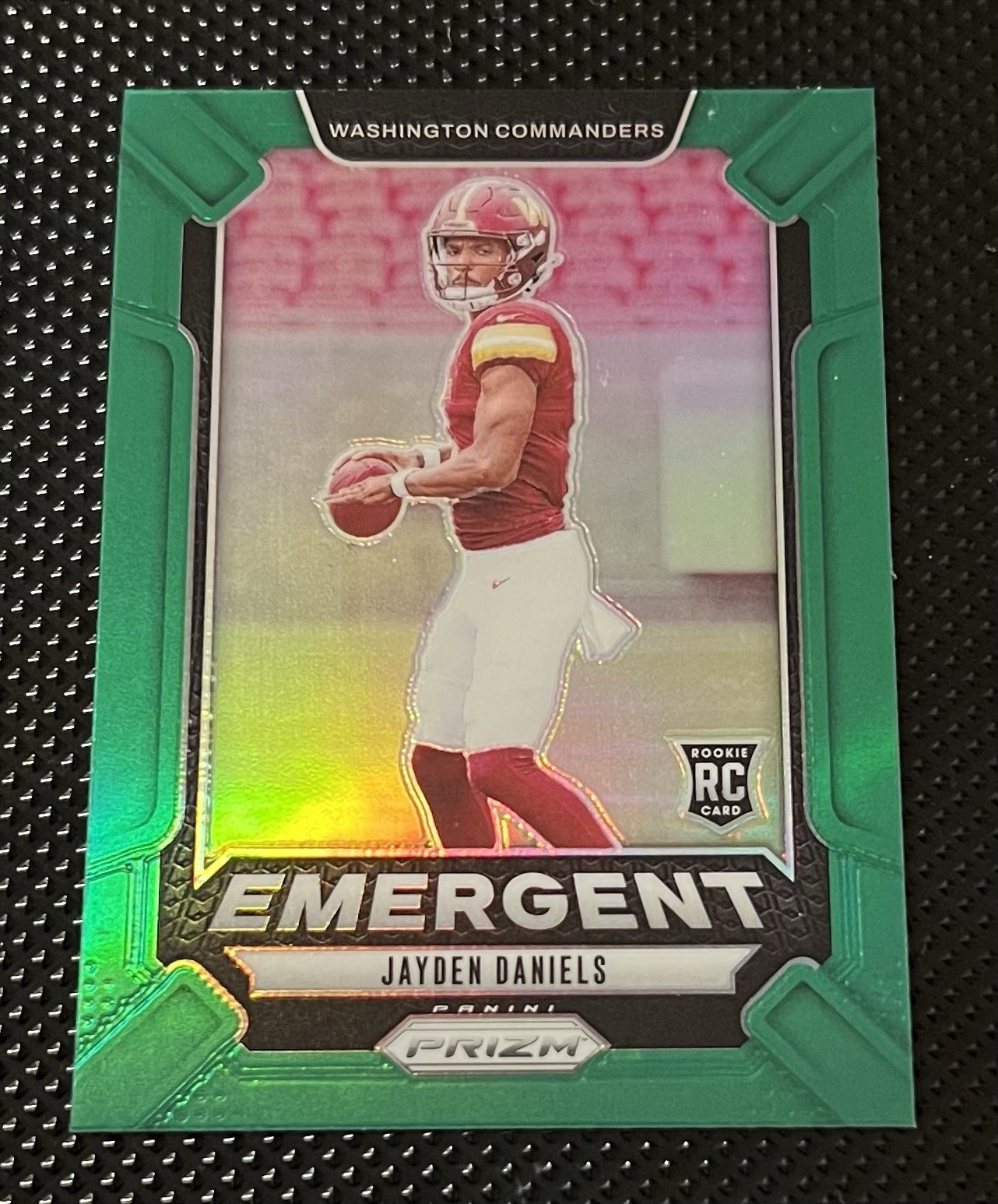 2024 Panini Prizm - Emergent Jayden Daniels #2 Green Prizm (RC) Rookie RC 🔥