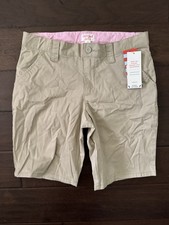 Cat  Jack Girls Khaki uniform style shorts size 14 NWT
