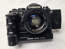 Chinon CE-4 Spiegelreflexkamera Viel Zubehör mit Tasche und Blitz