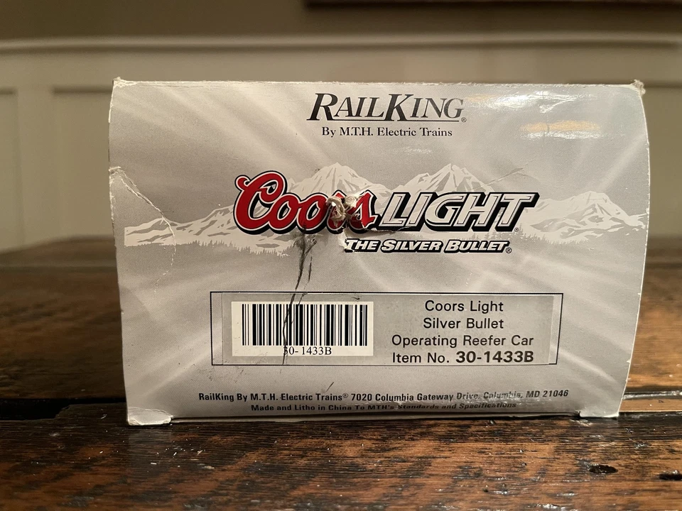 O Gauge 3-Rail MTH 30-1433-1 Coors Light "Silver Bullet" Steam Train Set - Image 2 of 4