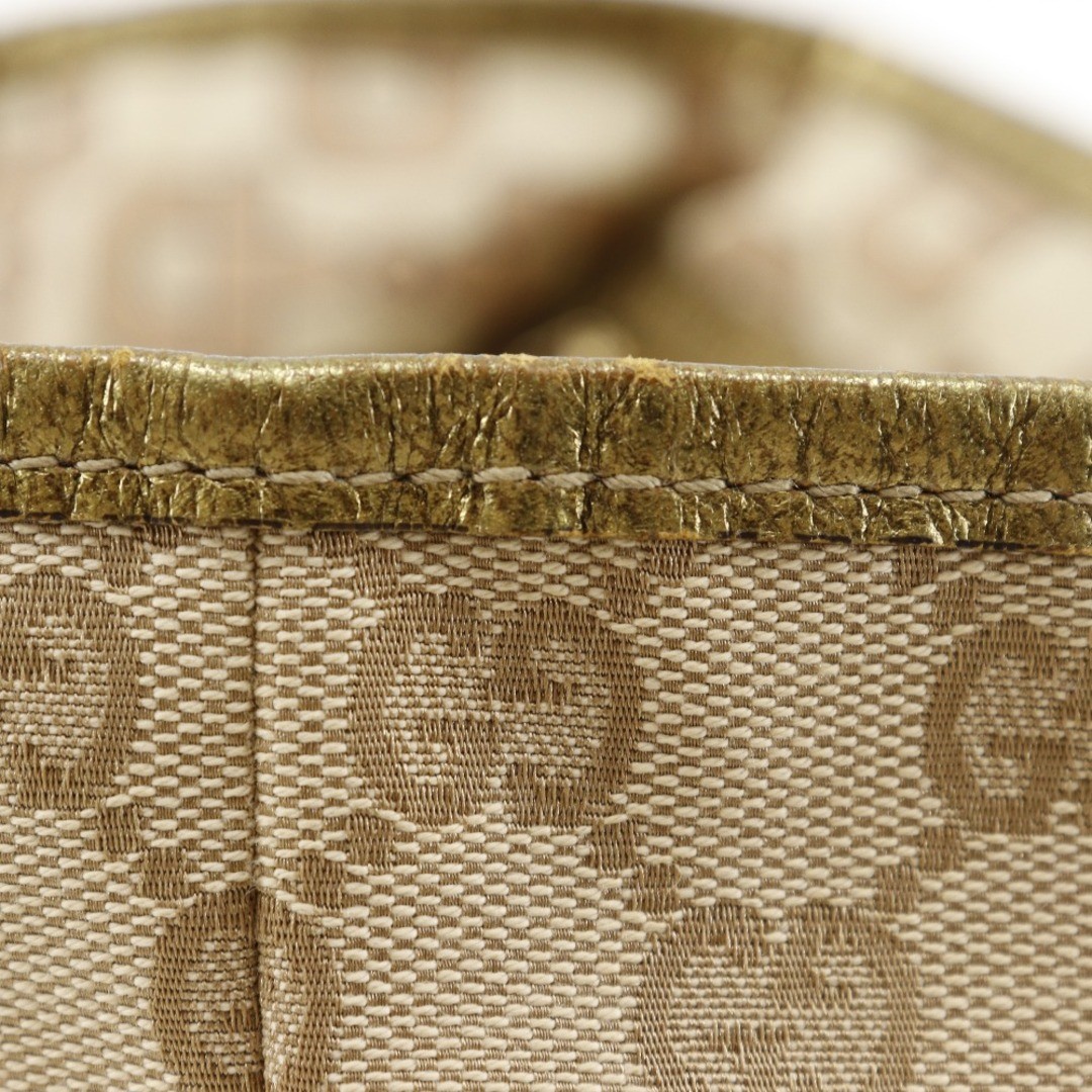 Gucci GG Canvas Leather Brown Women's Handbag Used, 139261 thumbnail 8