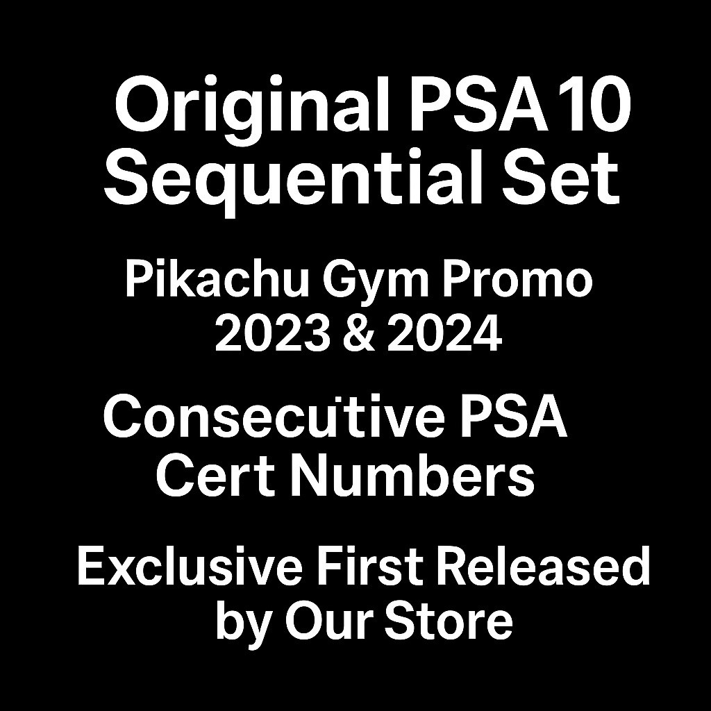 ポケモンカードゲーム 2023/2024 PIKACHU GYM EVENT PSA10 PSA 10 Pikachu 197/SV-P Gym Event - Pokemon Card Japanese