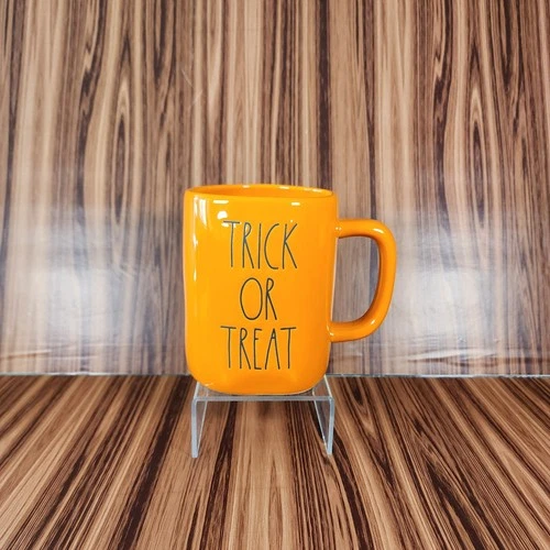 Rae Dunn Trick or Treat Coffee Mug Halloween 16oz Jack o Lantern NWOT