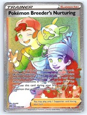 Pokemon Breeder's Nurturing Secret Rare SWSH03: Darkness Ablaze 195/189 NM
