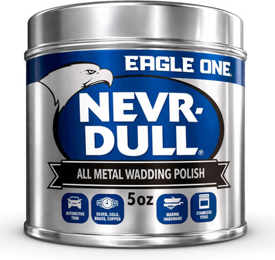 Nevr Dull All Metal Wadding Polish, Chrome and Metal Cleaner for Cars, Kitchens,