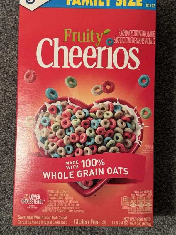 General Mills - Fruity Cheerios - Artificial Dyes Hard To Find/Discontinued
