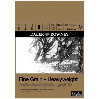 Daler Rowney Fine Grain Heavyweight Pad A4 200 g/m²