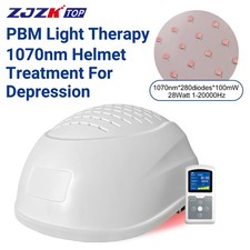 1070nm Red Infrared Light Therapy Brain Helmet for Parkinson Stroke Depression