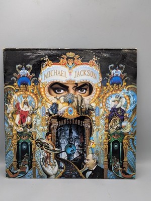 Michael Jackson Dangerous Vinyl 2 LP Album Top Sound Epic Sony Vintage 1991