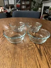 Pyrex 464 Custard Cups Scalloped Glass 10oz Fruit Dessert Bowls Vintage Set Of 4