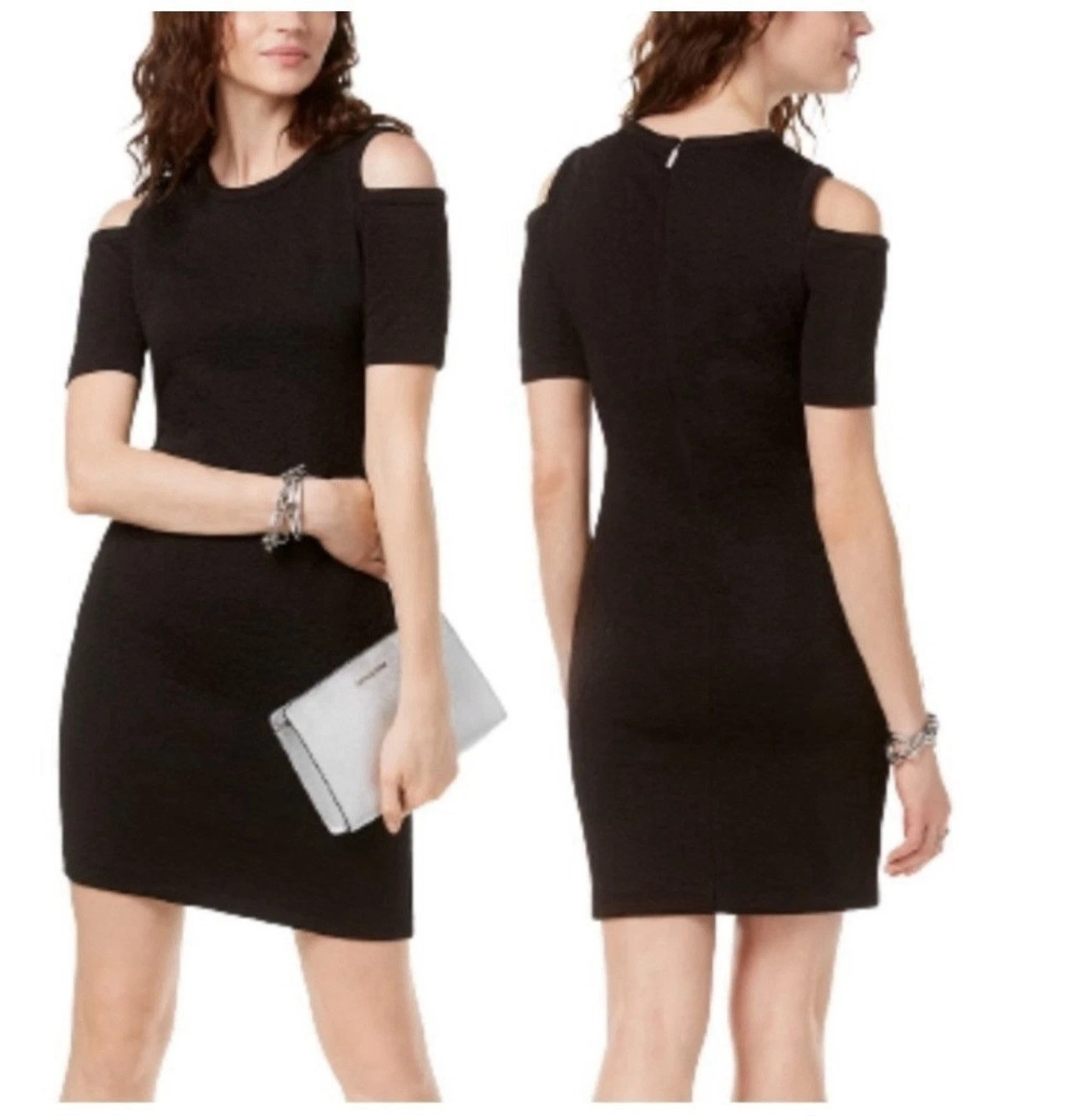 Abito Michael Kors classico nero spalle fredde taglia XS.