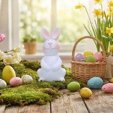 Mini Rabbit Statue Plastic Rabbit Figurine  Home Decoration
