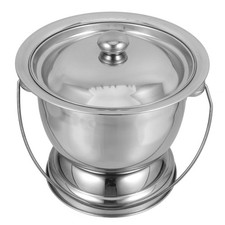 Stainless Steel Urinary Pot Urinal Miss Urine Pots Covered to Pee Metal