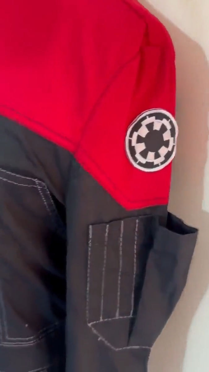 Cassian Andor S2 Pilot Jumpsuit | Red & Black Flight Suit Star