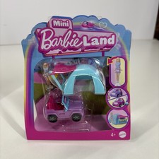 Barbie Mini Barbie Land Jeep & Tent Mini Barbie  NEW. S61
