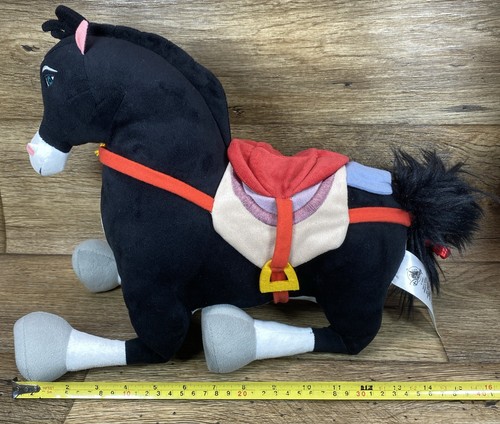 Peluche Disney Mulan Cavallo KHAN Cavallo da Guerra Nero 15" - Foto 9 di 10