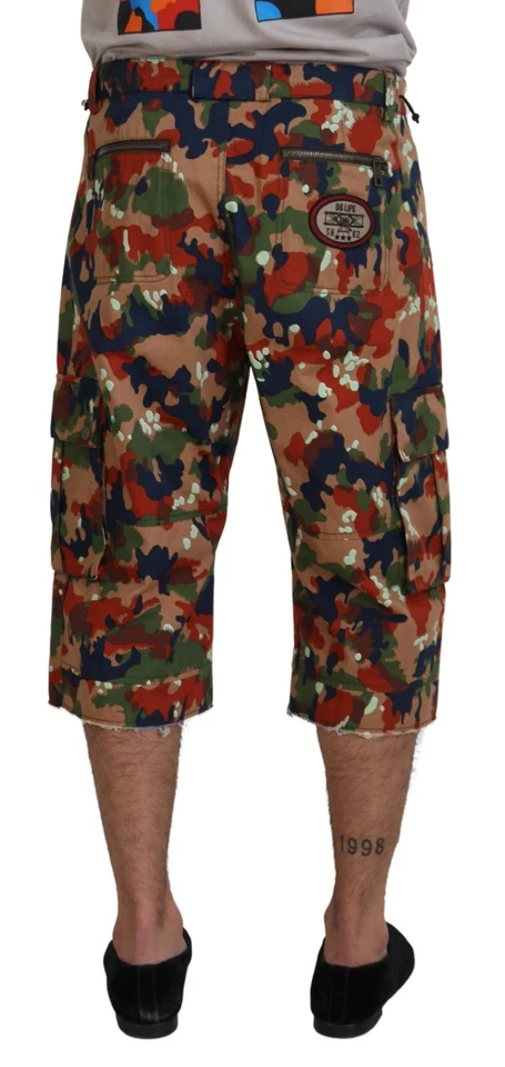 Pantalones Cortos Dolce & Gabbana Multicolor Algodón Camuflado Carga IT48/W34/M PRECIO DE VENTA SUGERIDO POR EL FABRICANTE $1200 Foto 3 de 4