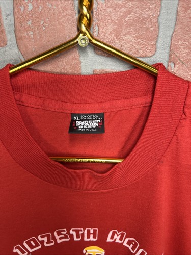 RARE Vintage 90s 1075th Maint Co Yoopers Red Tshirt XL Eagle Army - Picture 4 of 10