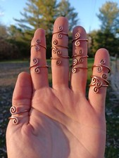 100 COPPER RING Arthritis Aid Women's Gift Adjustable Petite  Large Sizes