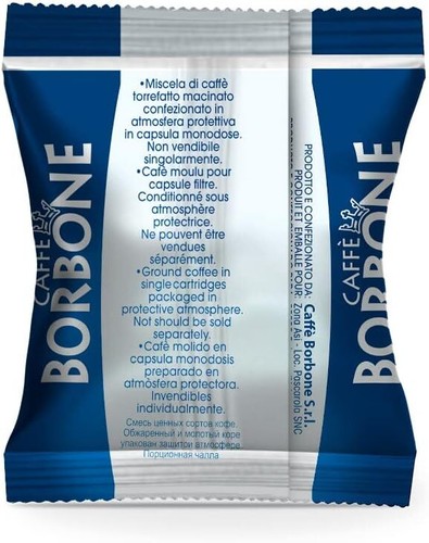 CAFFE BORBONE | RESPRESSO | 600 RESPRESSO MISCELA BLU | 6 SCATOLE DA 100 CASPULE - Foto 2 di 4