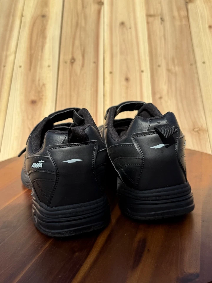 Avia Avi Union II Non Slip Shoes Hook and Loop Men's Black Sneakers Size 14x - Imagem 4 de 4
