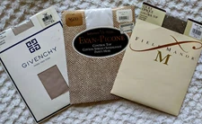 3pr Sm/A Contrl Top Pantyhose Fawn Givenchy-White Evan-Picone-Almond Field Manor