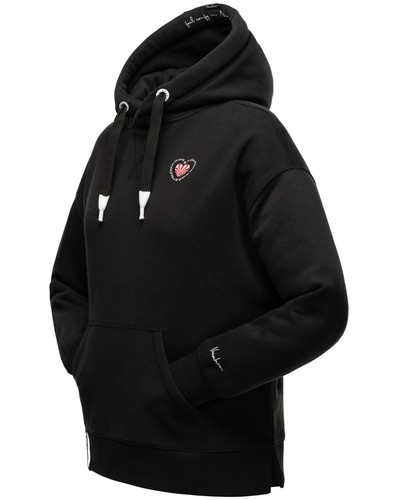 Navahoo Damen Kapuzenpullover Longsleeve Pulli Oversize Hoodie Sweater Goldfee - Bild 4 von 52