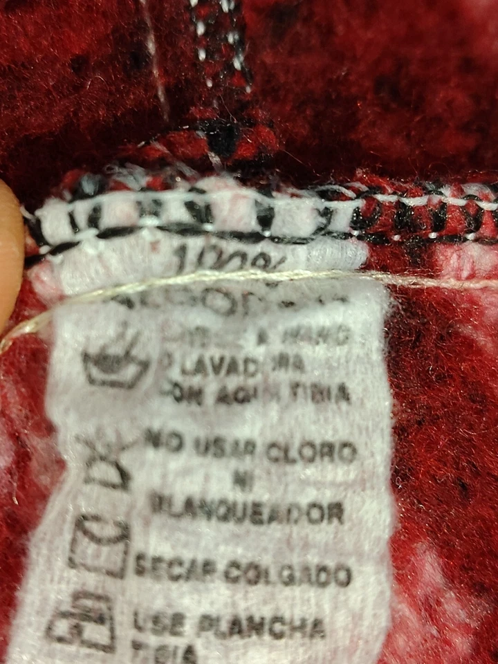 All Cotton Soft Baja Mexican Poncho Fleeced Inside Youth Size 8 NO SYNTHETICS - Image 4 of 4