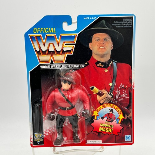 THE MOUNTIE WWF Hasbro series 5 US blue card wwe w...