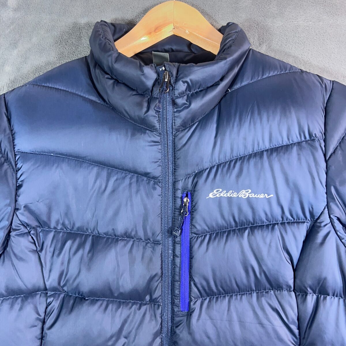 Eddie Bauer Jacket Womens Petite Large Blue Goose Down Eddie Bauer Jacket Womens Petite Large Blue Goose Down