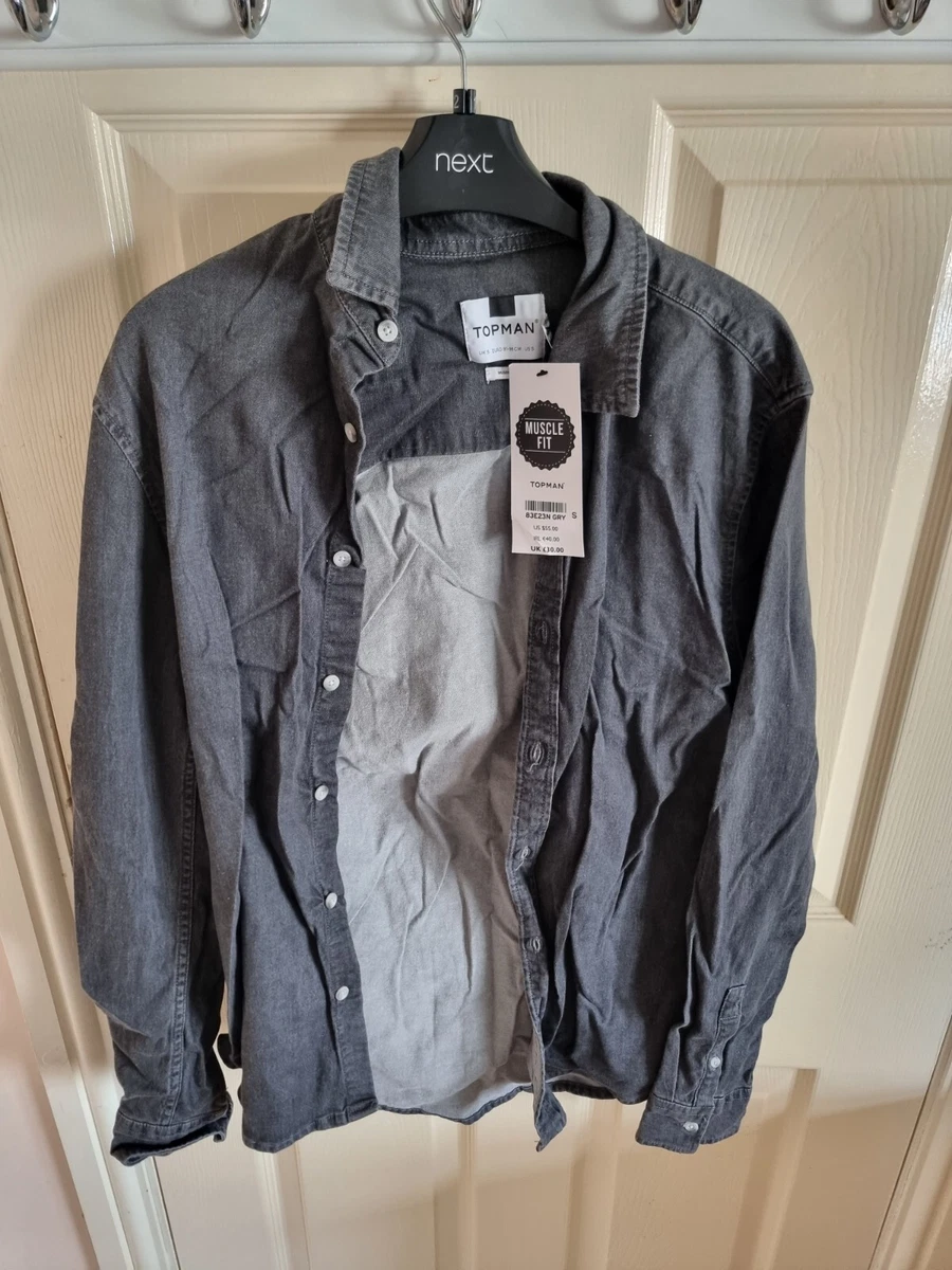Topman Muscle Fit Denim Shirt eBay