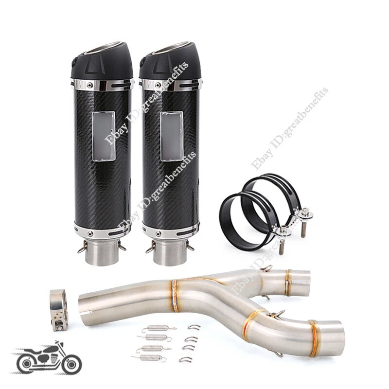 Punta silenciadora tubo de escape medio antideslizante para Aprilia Shiver 750 750GT 2008-2017 Foto 2 de 4