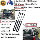 <!--F#f_0-->4 Gas Struts for ARB Canopy 2 SIDE Window 007115 6603030 285mm 85N UTE inc Hilux<!--F/-->