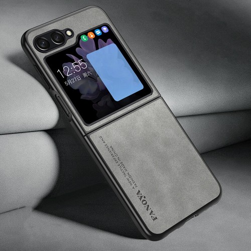Funda delgada de cuero híbrido a prueba de golpes para Samsung Galaxy Z Flip5 Flip4 Flip3 - Imagen 8 de 17