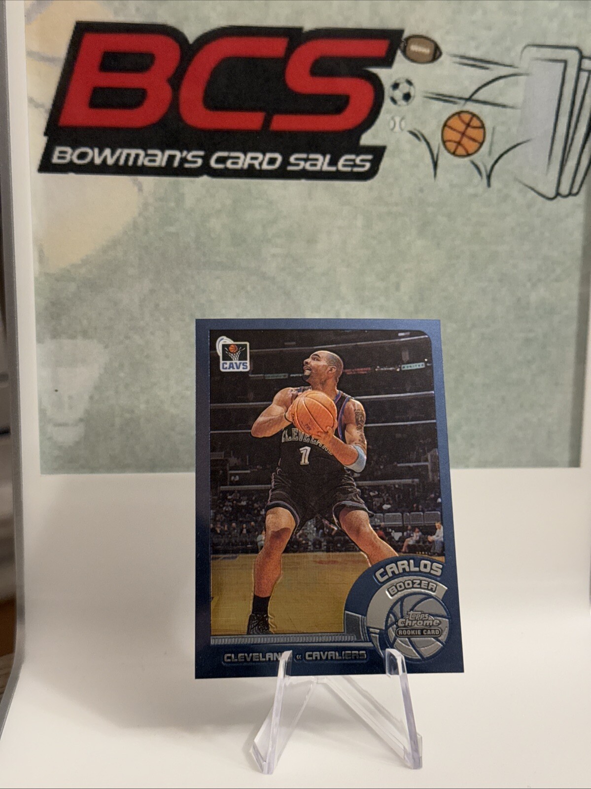 2002-03 Topps Chrome #127 Carlos Boozer RC Rookie Cavaliers Bulls 🔥