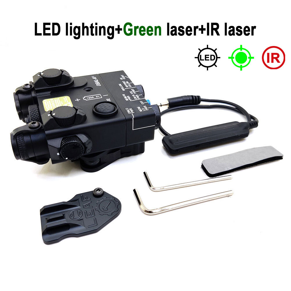 Module Laser DBAL-A2 Rouge/IR Avec Lampe LED Blanche, Rail 20mm, Métal
