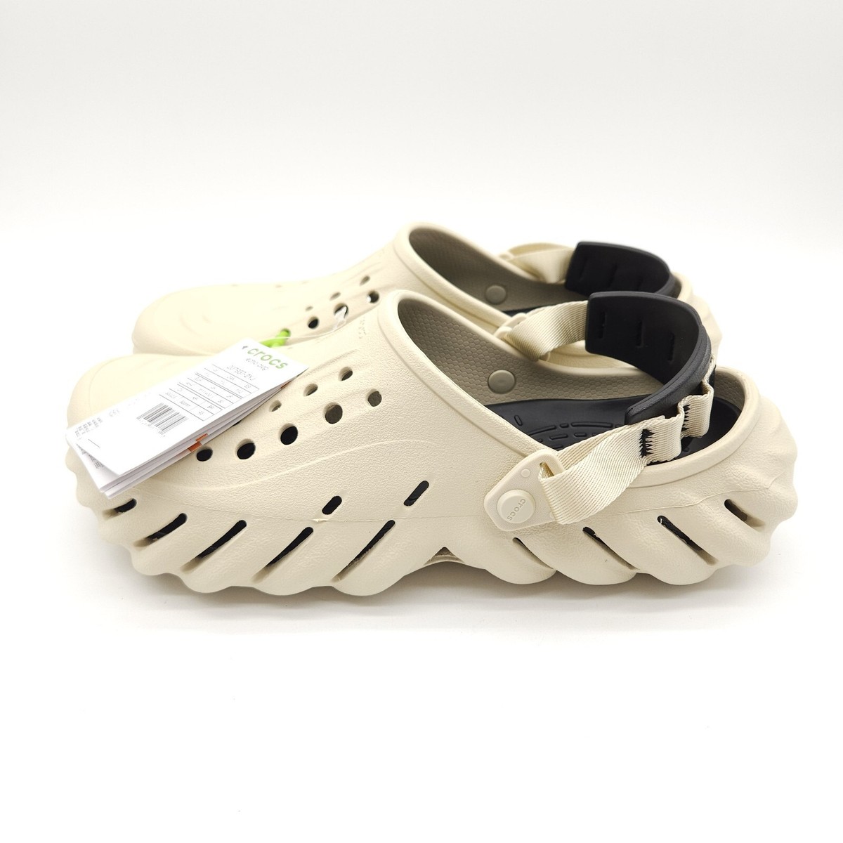 Crocs Echo Clog (Mens Size 12) Slip On Shoes Sandals Bone  display picture 2