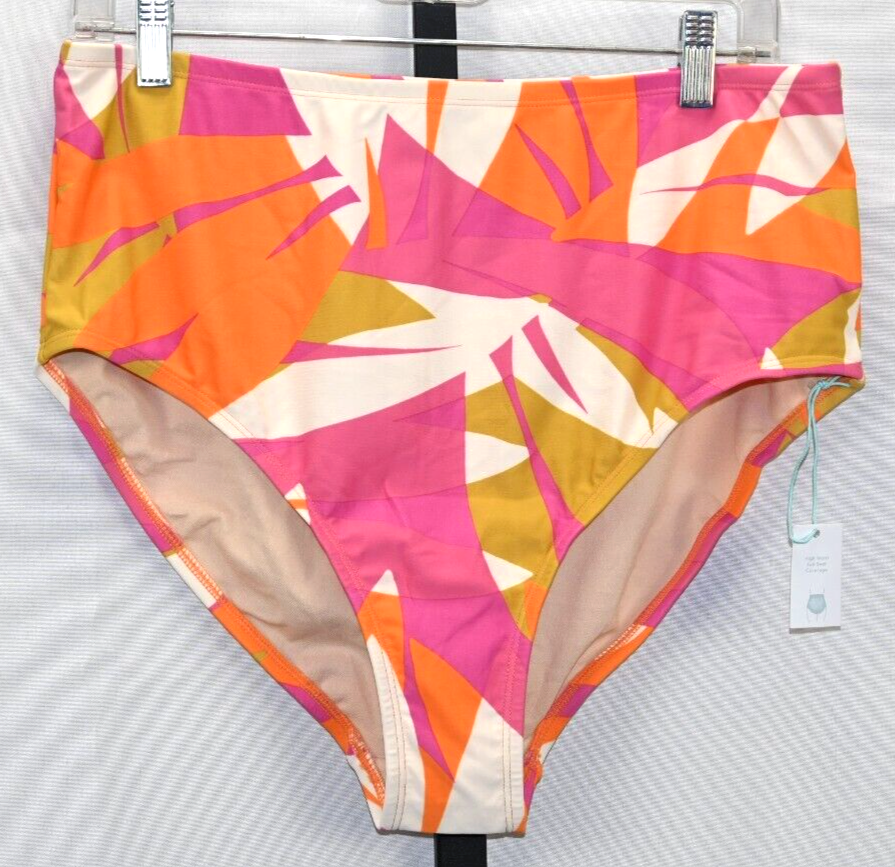 Kona Sol Bikini Bottom Size X (14-16) High Waist Full Seat
