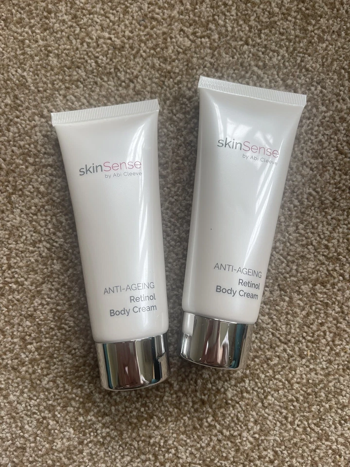 SkinSense Abi Cleeve Anti-Ageing Retinol Body Cream 100ml Duo Skin Sense QVC New