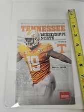 tennessee volunteers vols football darrell taylor mini program