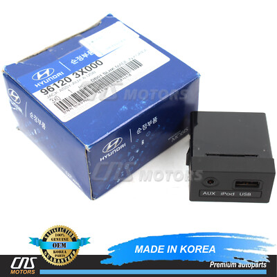 GENUINE Auxiliary USB iPOD Aux Jack for 11-13 Hyundai Elantra 961203X000     