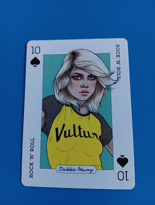 Debbie Harry Card Music Genius  Playing Card Ten Of Spades Blondie