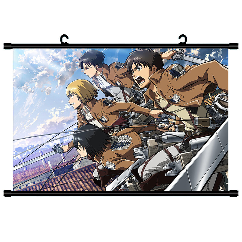 Poster Manga Attack On Titan 60x40 Cm - Affiche Murale Occasion