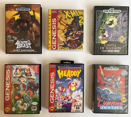 Sega Genesis Spiele: Menge 6 Spiele. ANSEHEN!!!