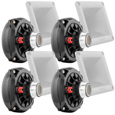 4x DS18 PRO-DR250 2'' VC Phenolic Compression Driver 200 Watt Rms 8 ohm with Horn