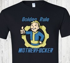 Fall Out - Golden Rule MF'er - Vault Boy - Vault 33 - Vault Tec - Fast Shipping