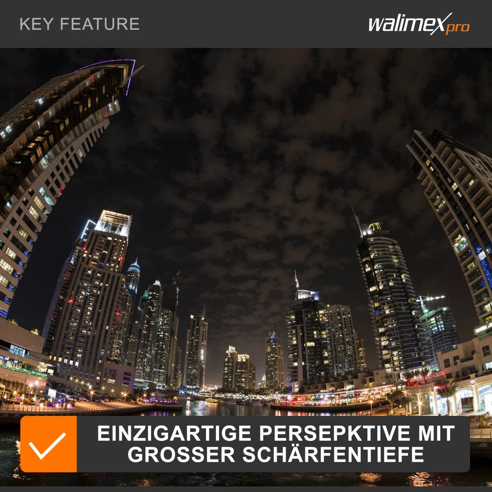 Walimex pro 8/3,5 Fisheye II APS-C Canon EF-S - Imagen 3 de 4