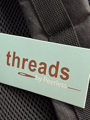 NWT THREADS BY PEERLESS Backpack Black Canvas Snaps Zips &Buckles “iD Tech” NEW - Picture 8 of 9