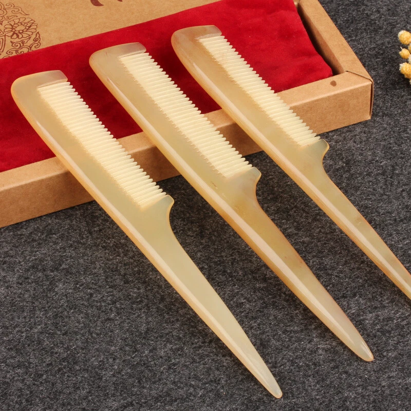 Peine de cola de rata estilo profesional cuerno de carnero pasador cola peine separación peinado Foto 4 de 4